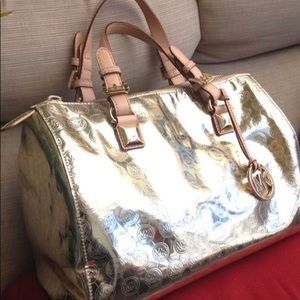 Michael Kors large gold tote